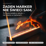 Mazak UV piszący na podświetlanej tablicy LED